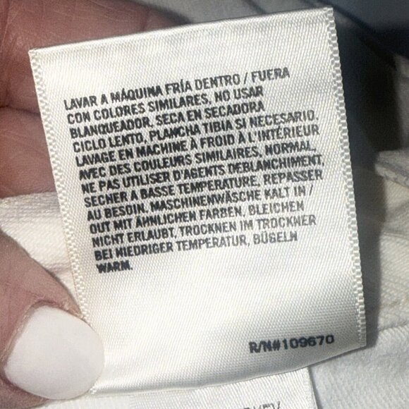 AGOLDE Shorts Designer White Denim Cutoff Parker Distressed Bottoms Preppy Boho - Picture 8 of 12